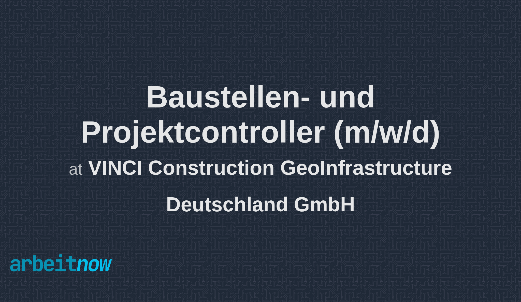 Baustellen und Projektcontroller (m/w/d) job at VINCI Construction